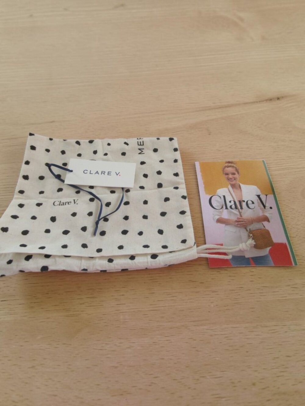Clare V. Midi Sac Natural Diagonal Woven Crossbody - Sephora LE, NWT - Picture 14 of 14